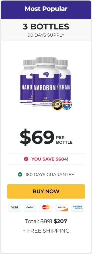 Buy MaroBrain 3 Bottle